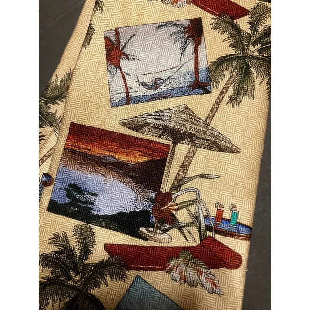 Tropical‎ Prink Silk Tie